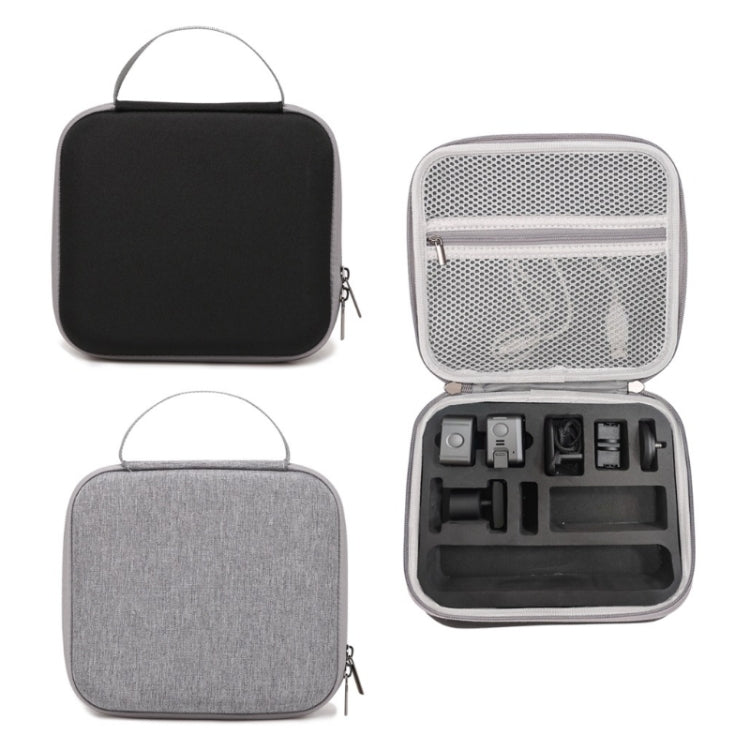 Action Camera Carrying Case For DJI Osmo Action2, Color: Black+Gray Strap