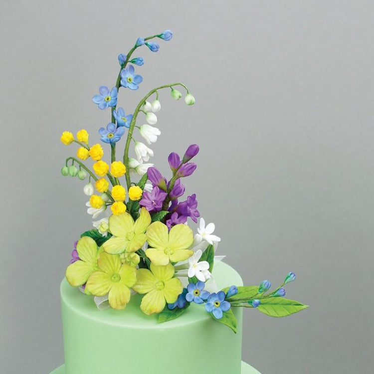 5 PCS Flower and Leaf Combination Silicone Mold Fondant DIY Modeling Tool