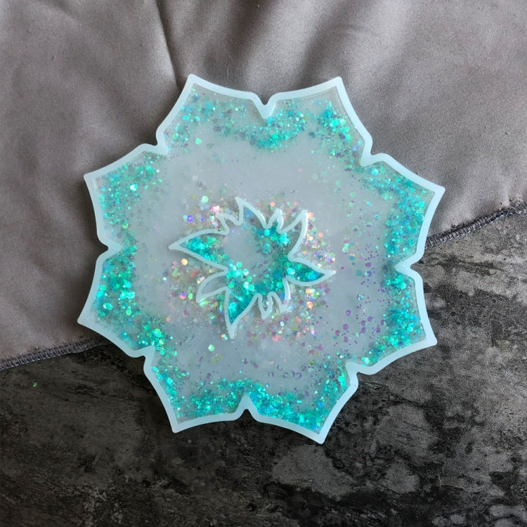 2 PCS Irregular Flower Coaster Epoxy Silicone Mold