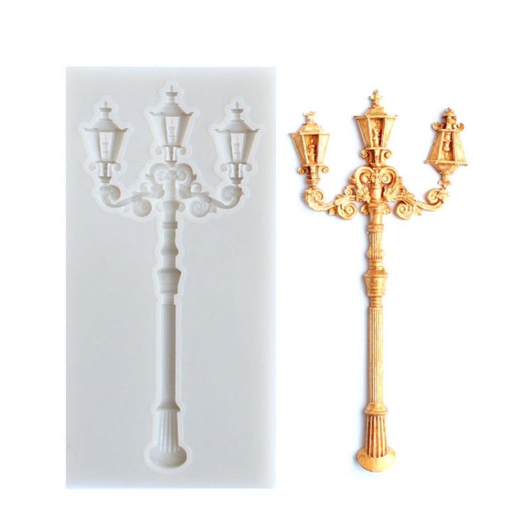 5 PCS Retro Street Lamp Chocolate Clay Silicone Mold