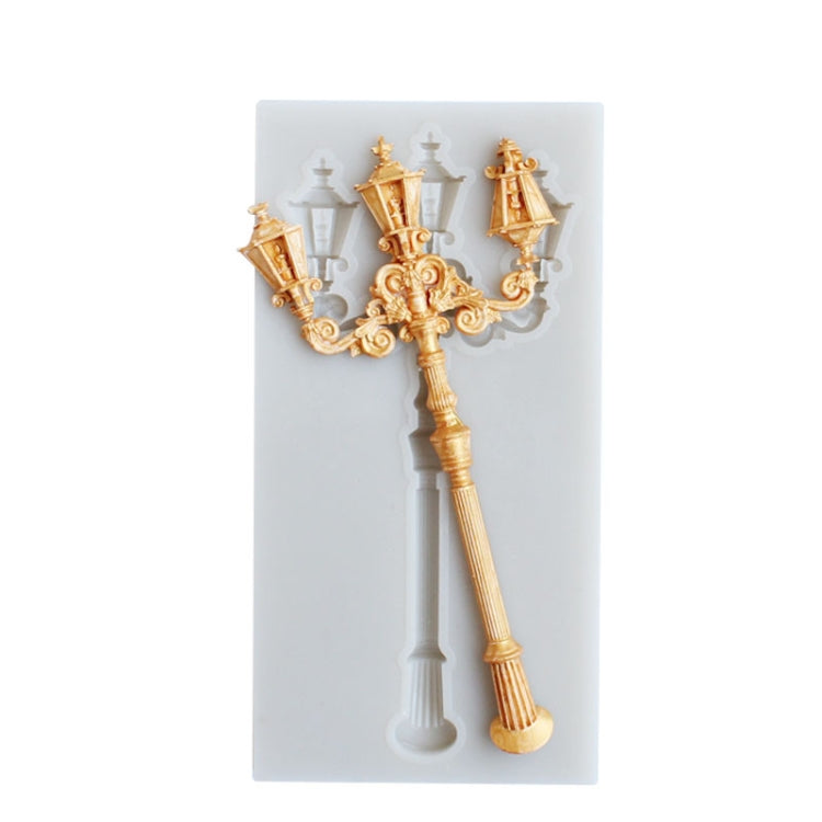 5 PCS Retro Street Lamp Chocolate Clay Silicone Mold