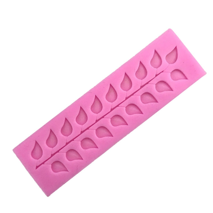 5 PCS Long Strip Lace Tree Leaf  Fondant Silicone Mold