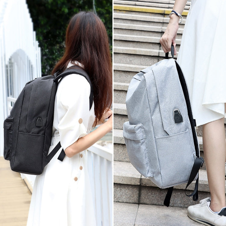 SJ15 Casual Waterproof Backpack with USB Charging Function