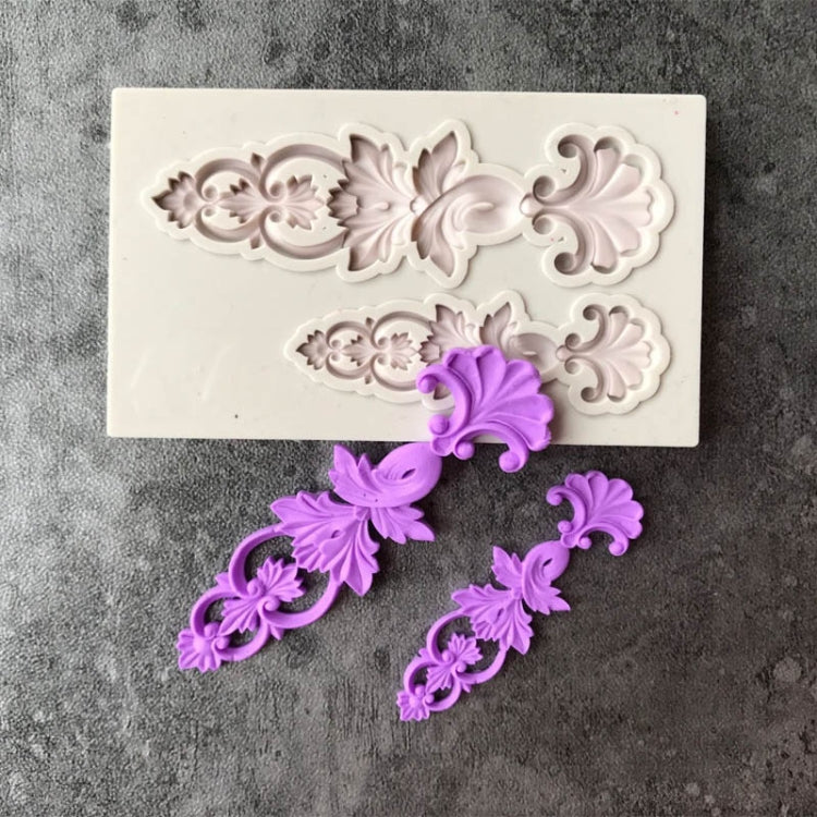 5 PCS Relief Fondant Cake Silicone Mold DIY Chocolate Mold,Style: D134