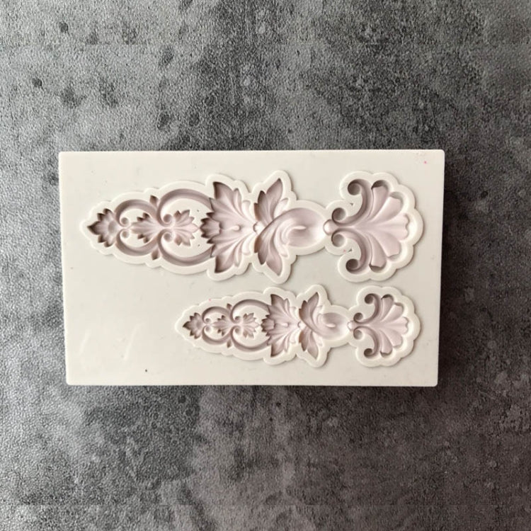 5 PCS Relief Fondant Cake Silicone Mold DIY Chocolate Mold,Style: D134