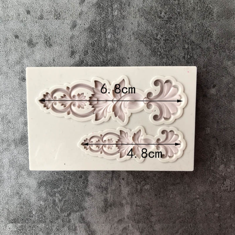 5 PCS Relief Fondant Cake Silicone Mold DIY Chocolate Mold,Style: D134