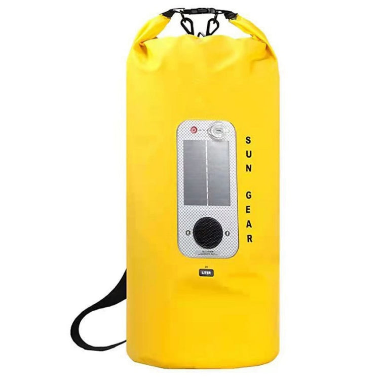 Outdoor Swimming Surfing Solar Audio Waterproof Bag(Yellow)