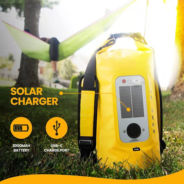 Outdoor Swimming Surfing Solar Audio Waterproof Bag(Yellow)