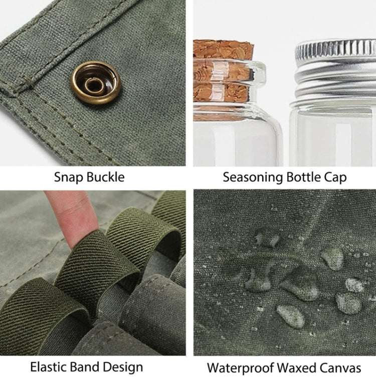 Outdoor BBQ Portable Spice Seasoning Jar Storage Bag