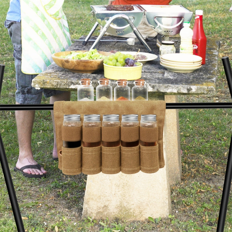 Outdoor BBQ Portable Spice Seasoning Jar Storage Bag