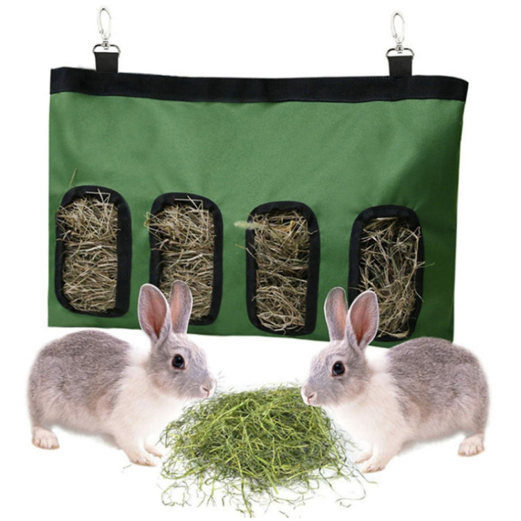 Pet Rabbit Guinea Pig Hanging Feeding Hay Storage Bag, Specification: Strawberry Two-hole