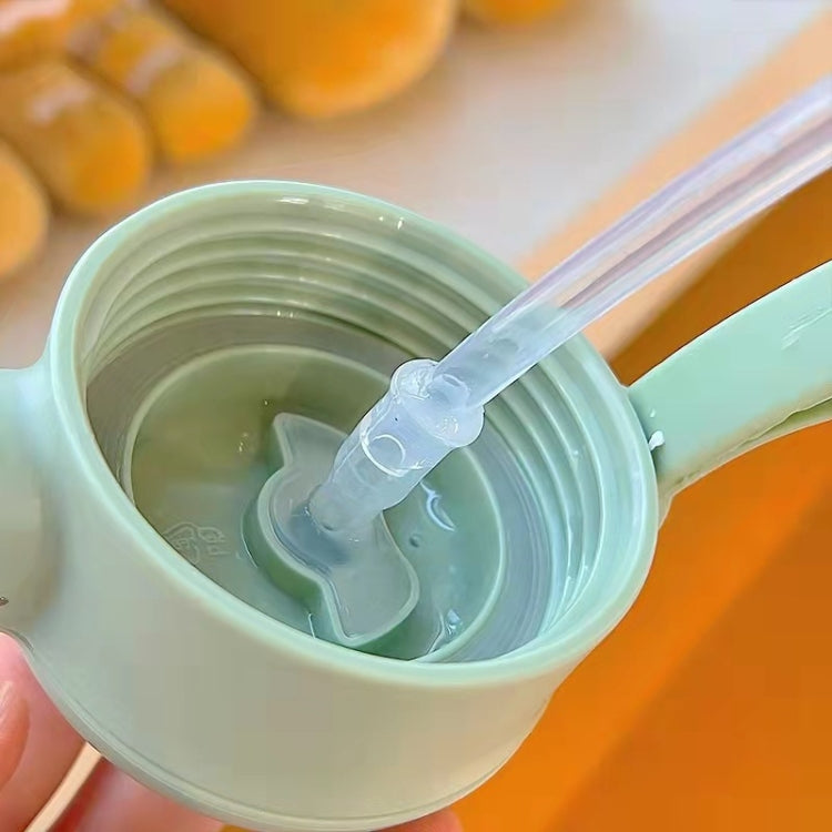 S-5555 Plastic Cup Fashion Portable Strap Straw Water Bottle