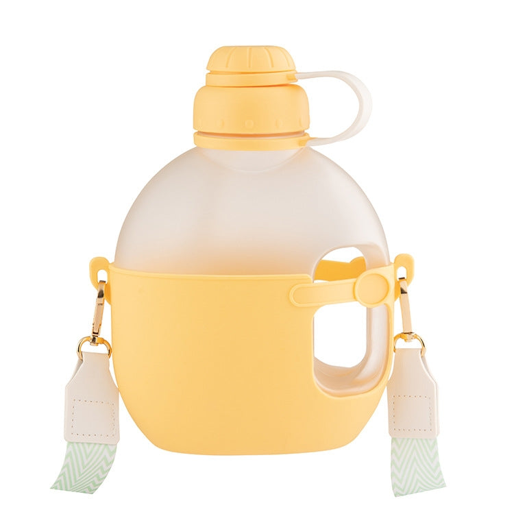 Summer Plastic Large Capacity Straw Water Bottle