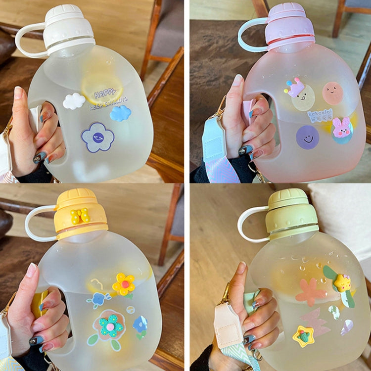 Summer Plastic Large Capacity Straw Water Bottle