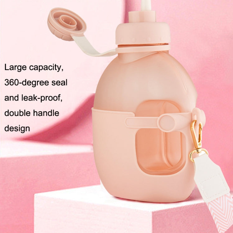 Summer Plastic Large Capacity Straw Water Bottle