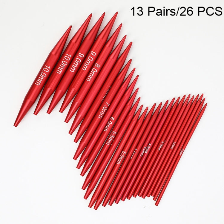 13 Pairs Detachable Gradient Crochet Set