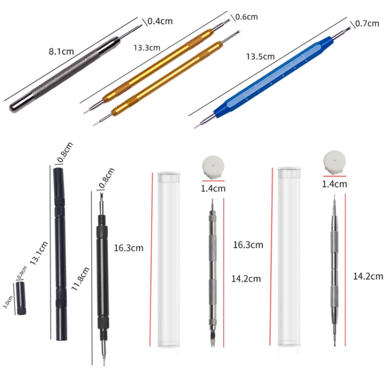 5pcs With Scale Watch Repair Tool Ear Batch Replacement Watch Strap Tool,Golden