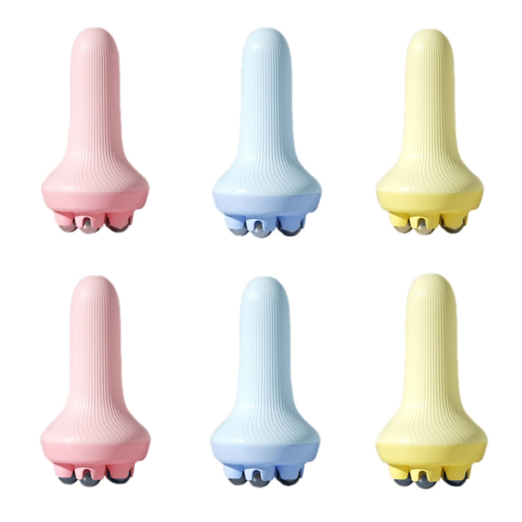 Inner Leg Exercise Muscle Relaxation Abdominal Shaping Roller Massager, Color: Yellow Steel Ball OPP