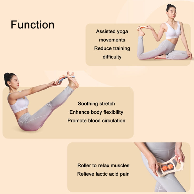 Massage Stretching Yoga Assisted Ring With Raised Point Roller