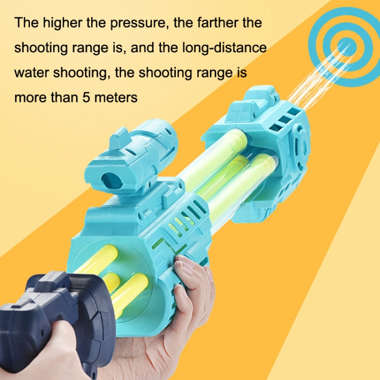 Five -Tube Gatling Pull-out Water Spray Toy Summer Drifting Beach Large Drama Toy