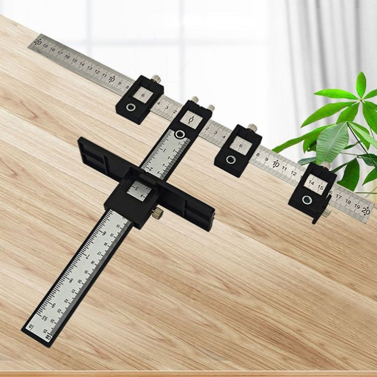Woodworking Aid Tool Handle Punch Locator Cabinet Door Hole Opener All Aluminum Alloy