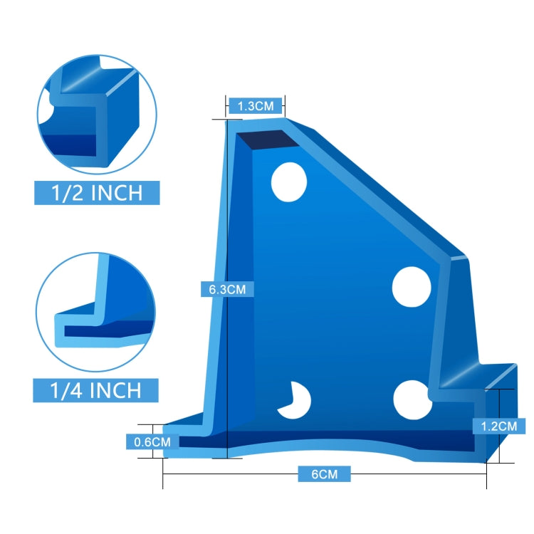 Floor Pad Hammer Knock Block Hook Floor Installation Tool, Model: 20 In 1 (Blue)