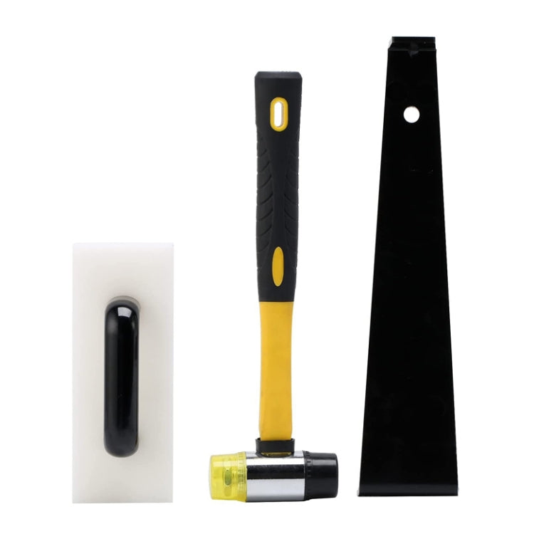 Floor Pad Hammer Knock Block Hook Floor Installation Tool, Model: 3 In 1 (Hammer+Knock Block+Hook)