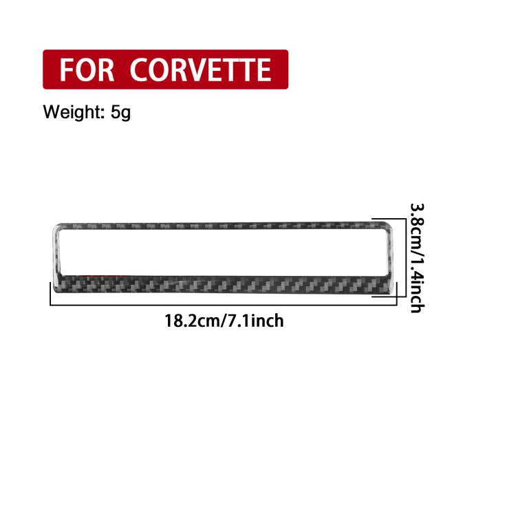 For Chevrolet Corvette C8 Warning Light Switch Frame Sticker - Black