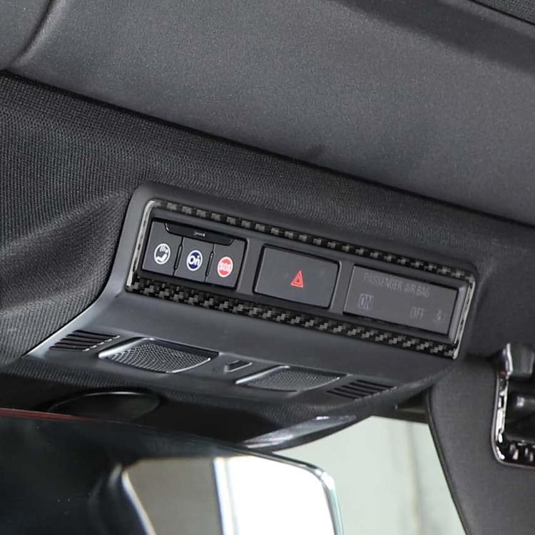 For Chevrolet Corvette C8 Warning Light Switch Frame Sticker - Black