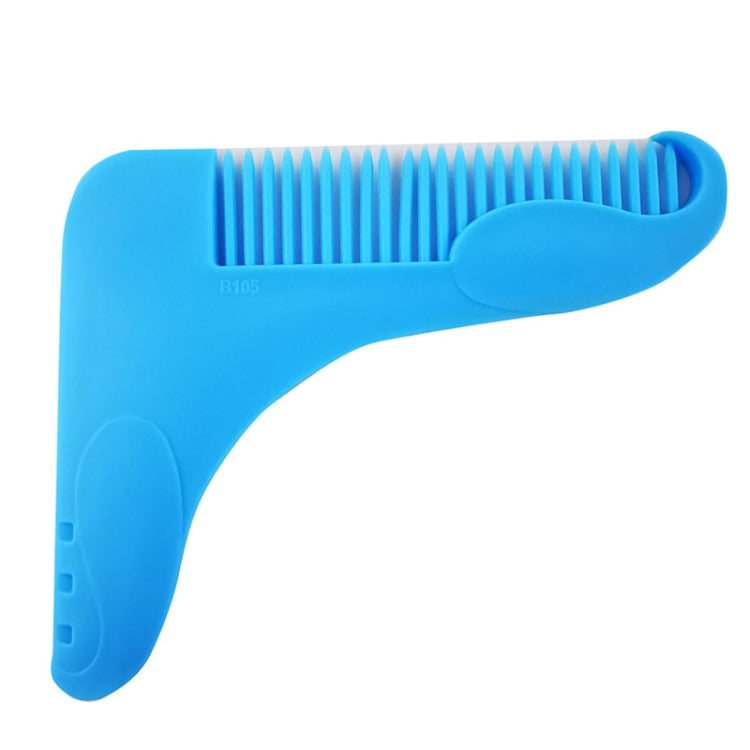 5PCS Beard -Shaped Template Comb Beard Shaped Comb Color Random Delivery, Style: L Shape