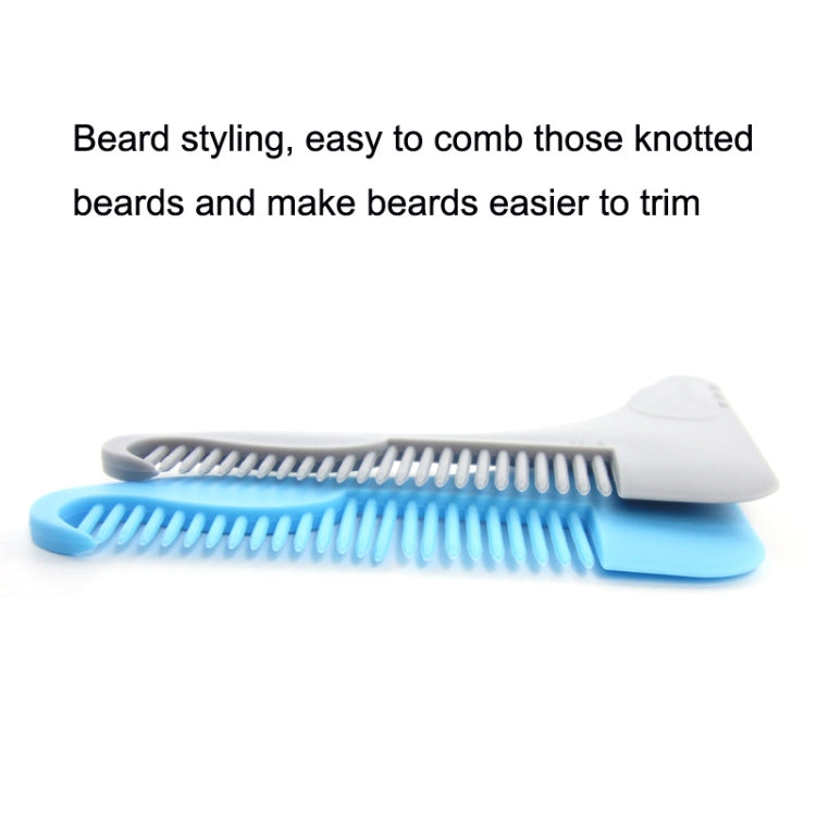 5PCS Beard -Shaped Template Comb Beard Shaped Comb Color Random Delivery, Style: L Shape
