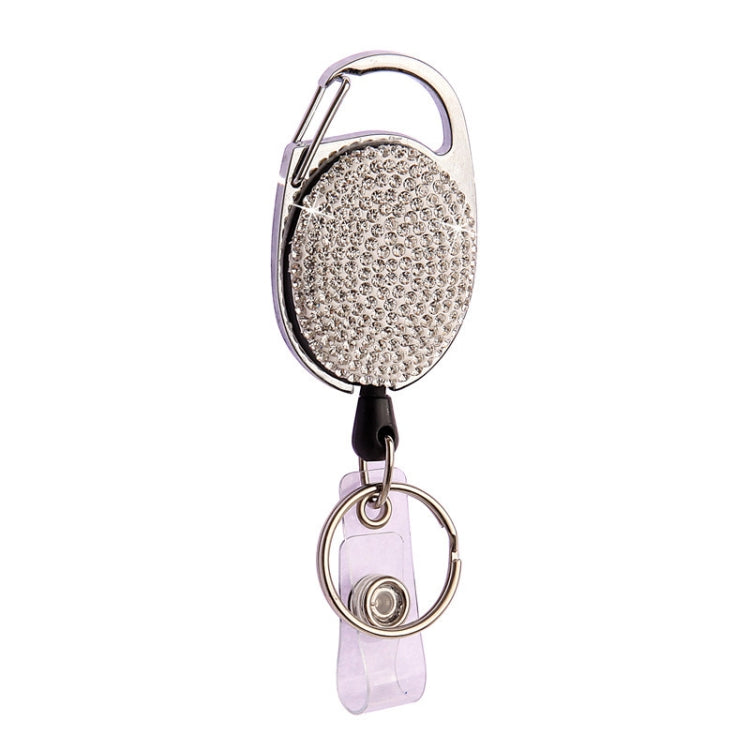 Ceramic Clay Pull Buckle Metal Retractable Keychain Document Buckle
