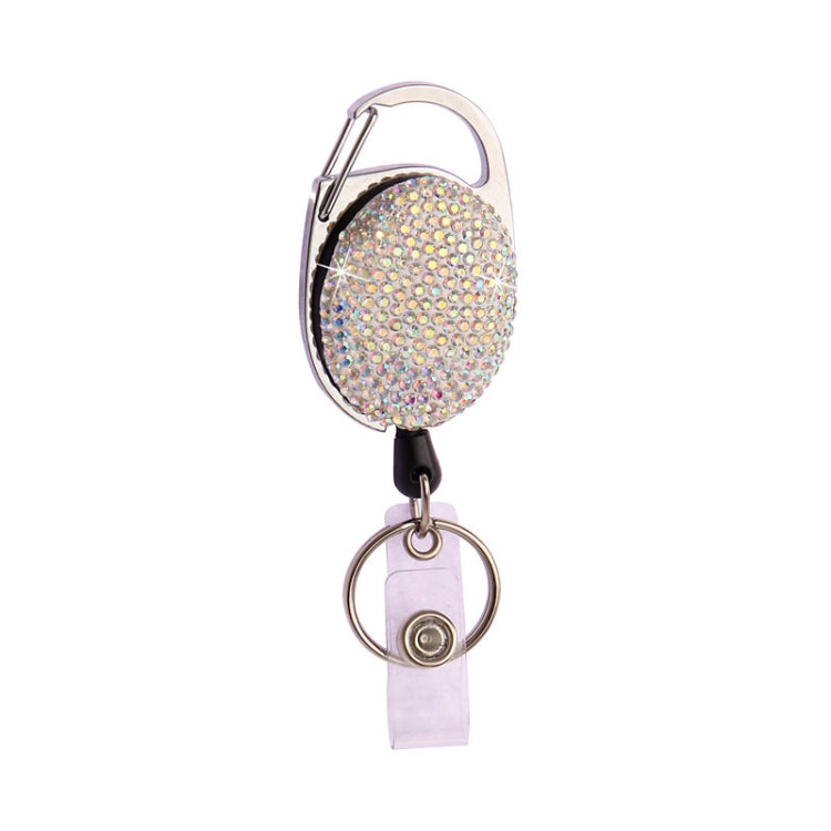 Ceramic Clay Pull Buckle Metal Retractable Keychain Document Buckle