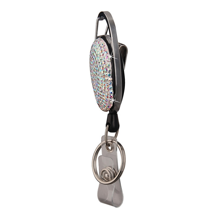 Ceramic Clay Pull Buckle Metal Retractable Keychain Document Buckle