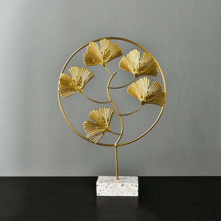 BJ1481 Wrought Iron Three-dimensional Ornament, Spec: Large Ginkgo Leaves