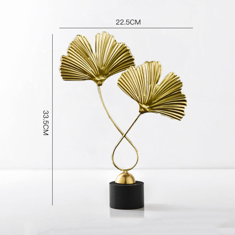 BJ1481 Wrought Iron Three-dimensional Ornament, Spec: Ginkgo Leaf B