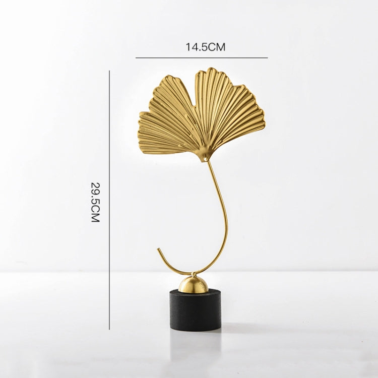 BJ1481 Wrought Iron Three-dimensional Ornament, Spec: Ginkgo Leaf A