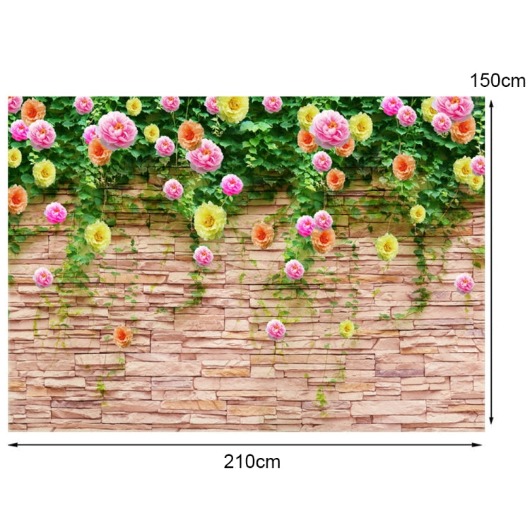2.1m x 1.5m Flower Wall Photography Background Cloth Birthday Wedding Party Decoration Fabric