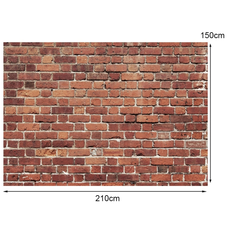 2.1m x 1.5m Retro Red Brick Wall Photo Background Party Photography Background Cloth