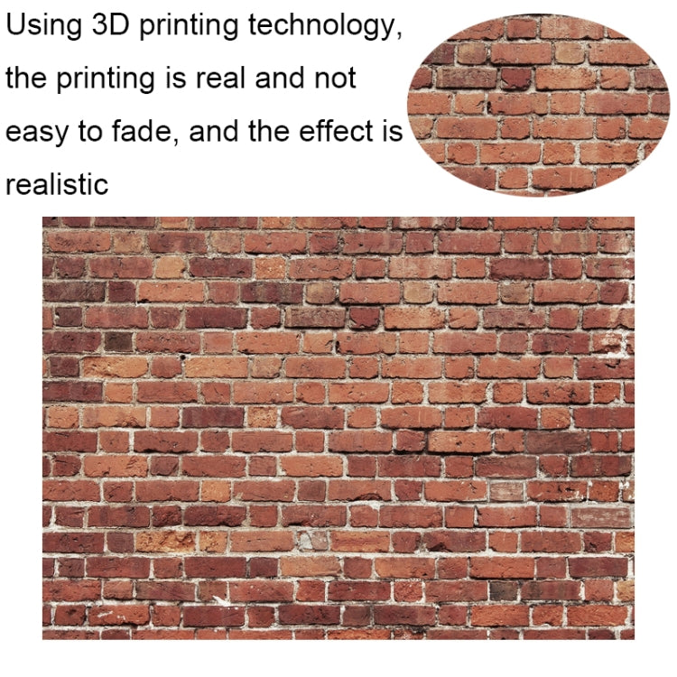 2.1m x 1.5m Retro Red Brick Wall Photo Background Party Photography Background Cloth