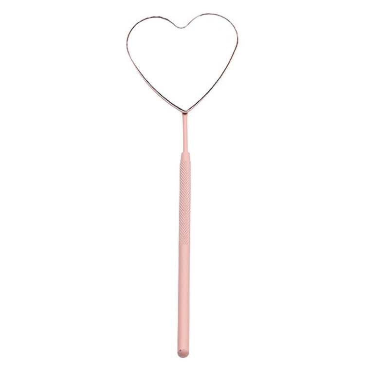 3PCS Stainless Steel Heart Shaped Grafting Eyelashes Inspection Mirror Beauty Tool