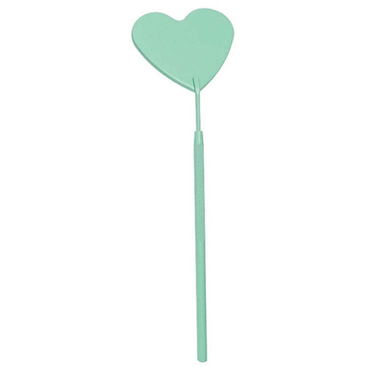 3PCS Stainless Steel Heart Shaped Grafting Eyelashes Inspection Mirror Beauty Tool