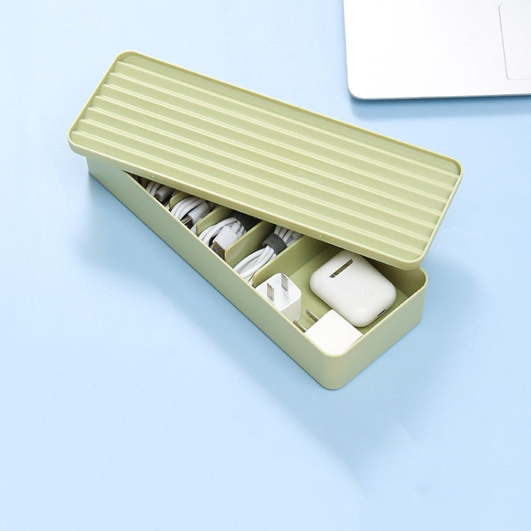 Desktop Data Cable Storage Box Dust-proof Line Box Single-layer