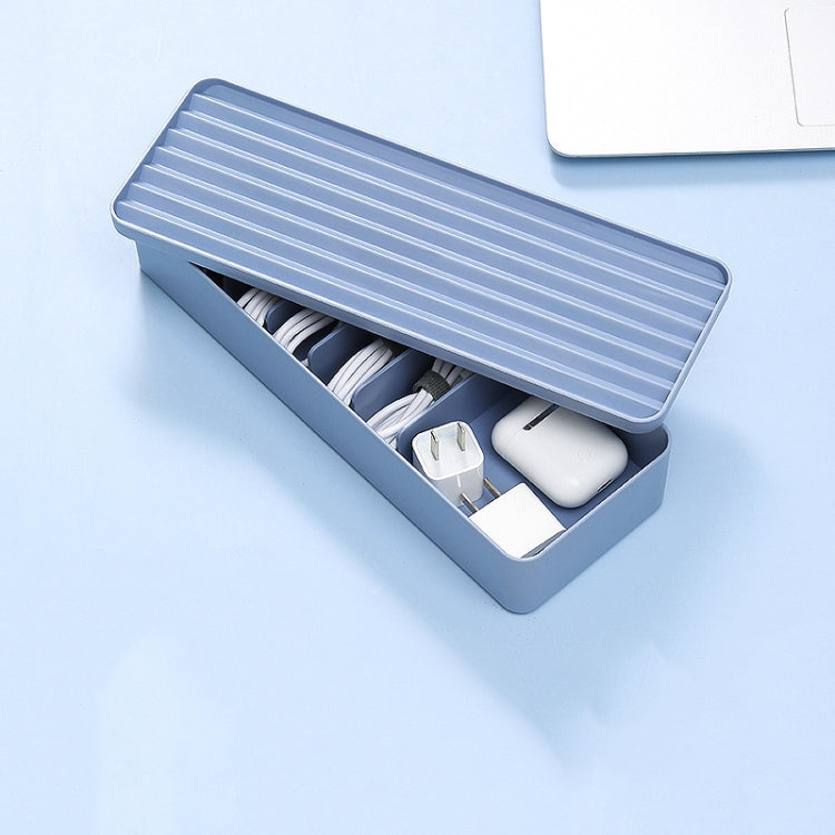 Desktop Data Cable Storage Box Dust-proof Line Box Single-layer