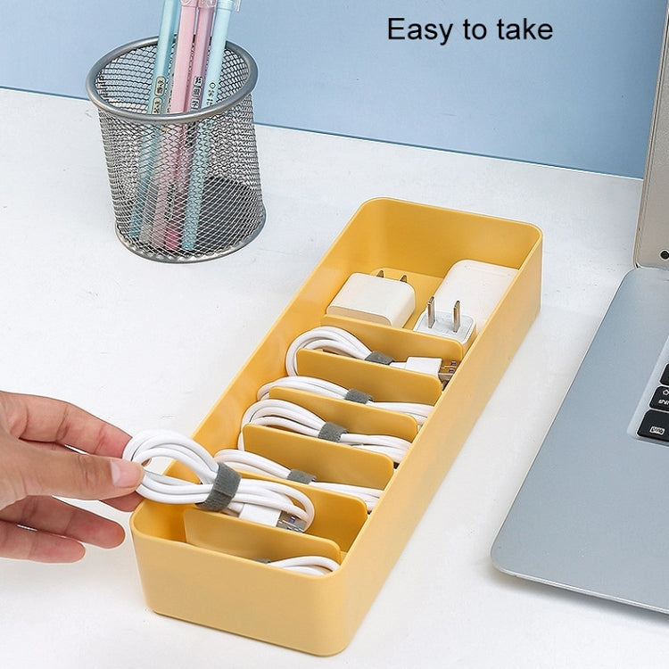 Desktop Data Cable Storage Box Dust-proof Line Box Single-layer