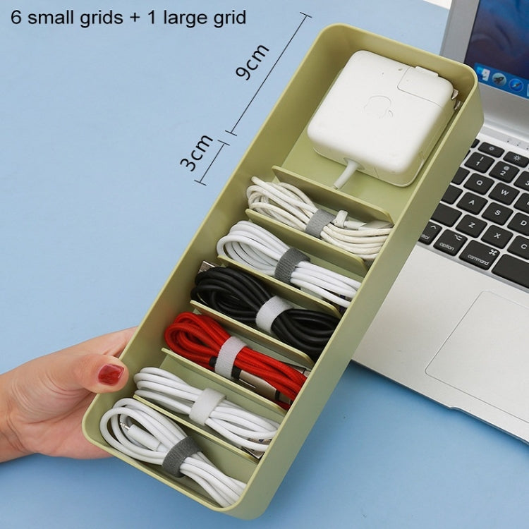 Desktop Data Cable Storage Box Dust-proof Line Box Single-layer