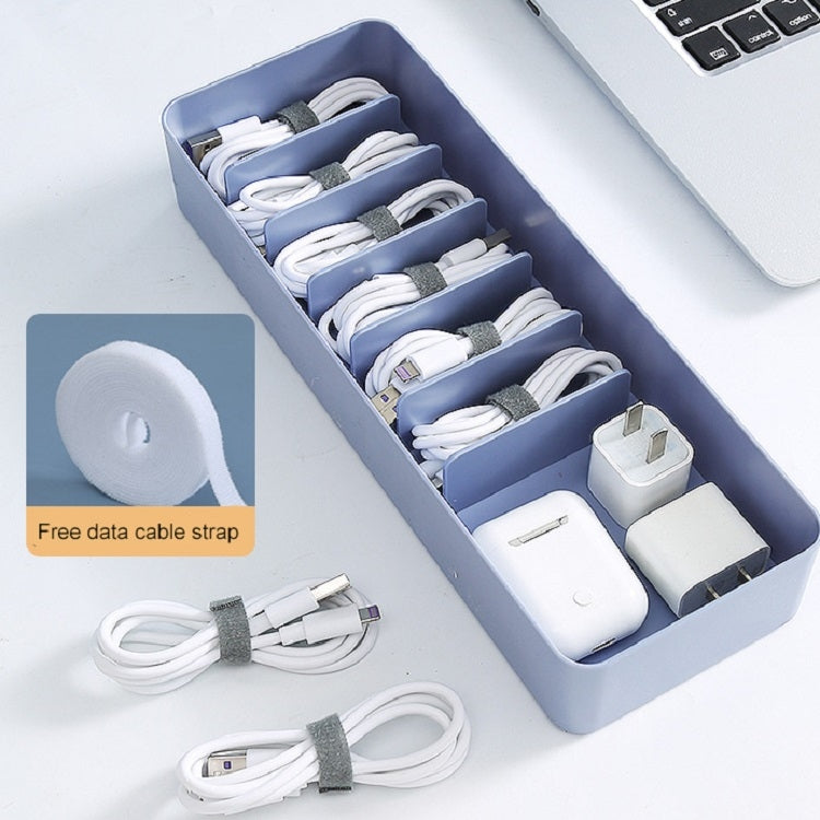 Desktop Data Cable Storage Box Dust-proof Line Box Single-layer