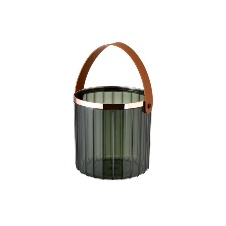 Outdoor Picnic Portable Fruit Basket Household Ice Bucket, Size: Small (Dark Green)