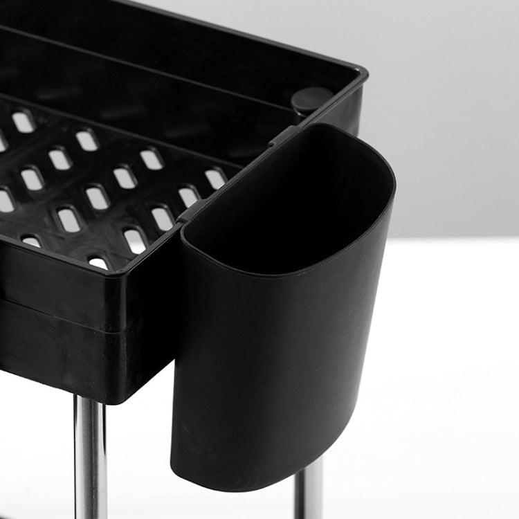 2222 Multifunctional Kitchen Counter Storage Rack, Spec: Cup Holder (Steel Color)