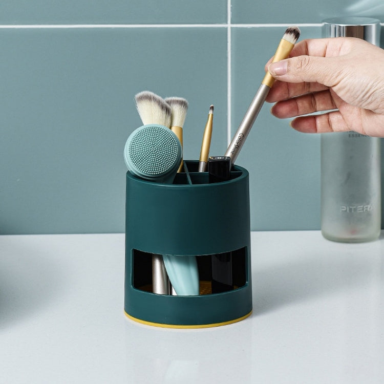 2 PCS Desktop Ventilation Draining Water Grid Rack Makeup Brush Toothbrush Tableware Storage Rack